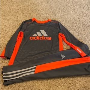 Adidas mathching long sleeve shirt &  pants 4T
